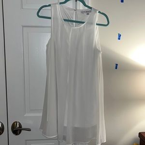 White Sleeveless Dress Size L